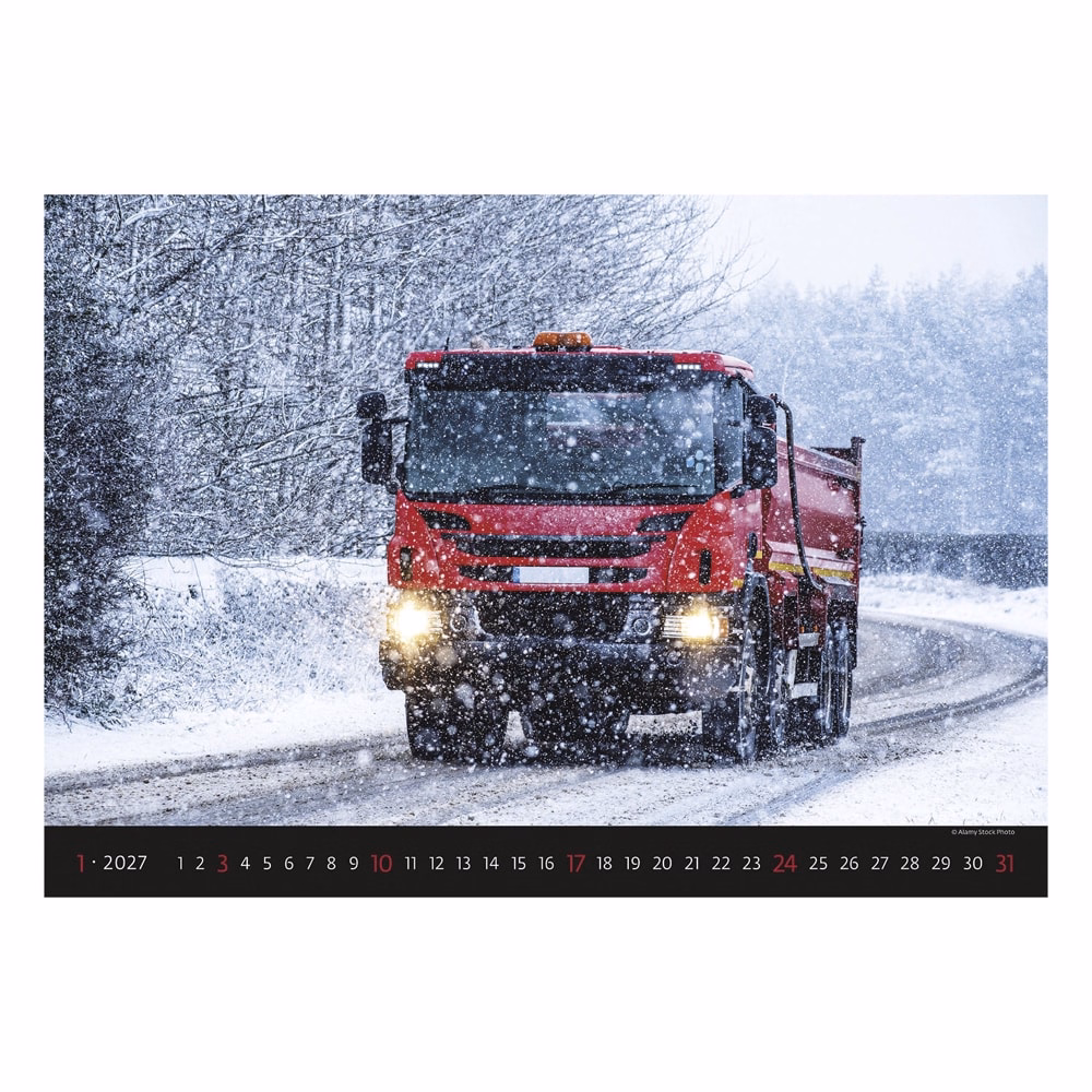 Falinaptár TOPTIMER T092 450x315mm fekvő Trucks 2027