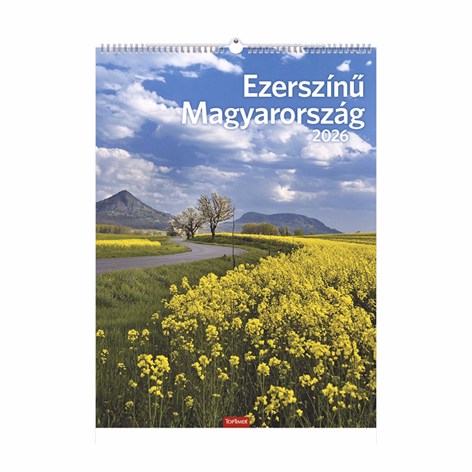 Falinaptár TOPTIMER T093 310x420mm álló Ezerszínű Magyarország 2026.