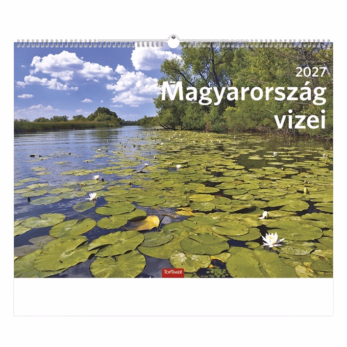 Falinaptár TOPTIMER T093 310x420mm álló Magyarország vizei  2027