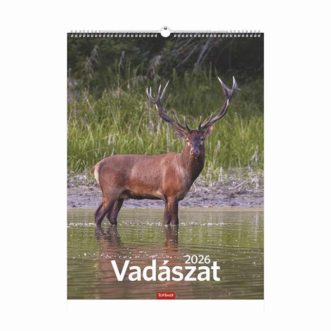 Falinaptár TOPTIMER T093 310x420mm álló Vadászat 2026.