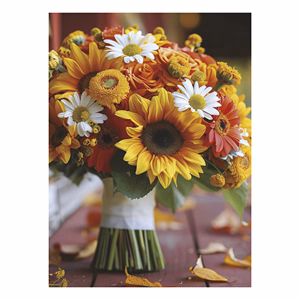 Falinaptár TOPTIMER T093 310x420mm álló Virágcsokrok 2026.