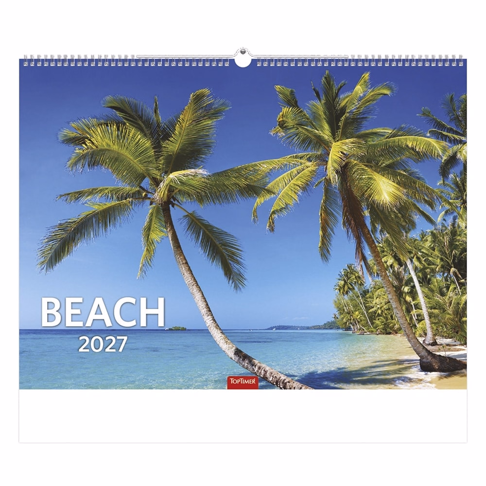 Falinaptár TOPTIMER T093 420x310mm fekvő Beach 2027