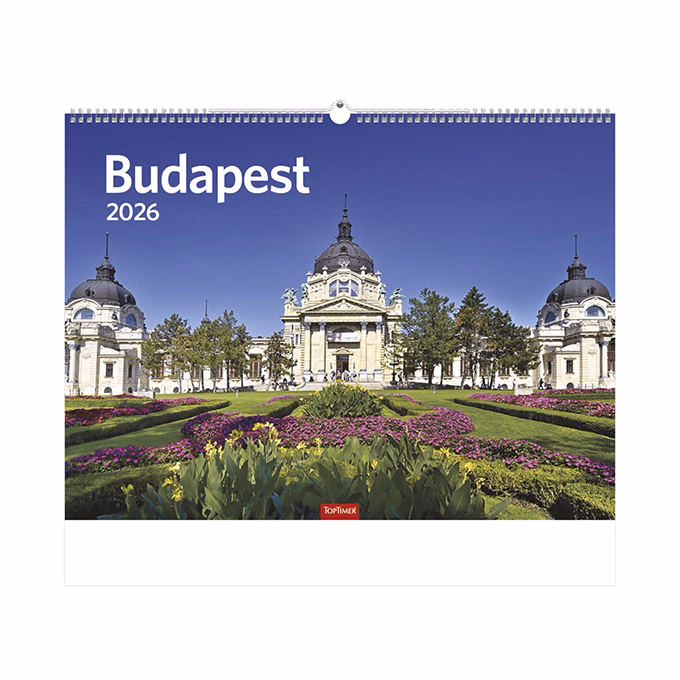 Falinaptár TOPTIMER T093 420x310mm fekvő Budapest 2026.