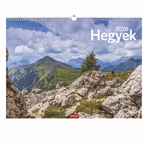 Falinaptár TOPTIMER T093 420x310mm fekvő Hegyek 2026.