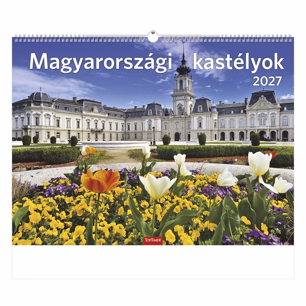 Falinaptár TOPTIMER T093 420x310mm fekvő Magyarországi kastélyok 2027