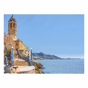 Falinaptár TOPTIMER T093 420x310mm fekvő Mediterrán 2026.