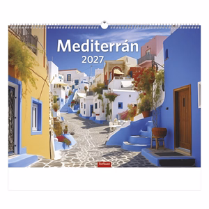 Falinaptár TOPTIMER T093 420x310mm fekvő Mediterrán 2027
