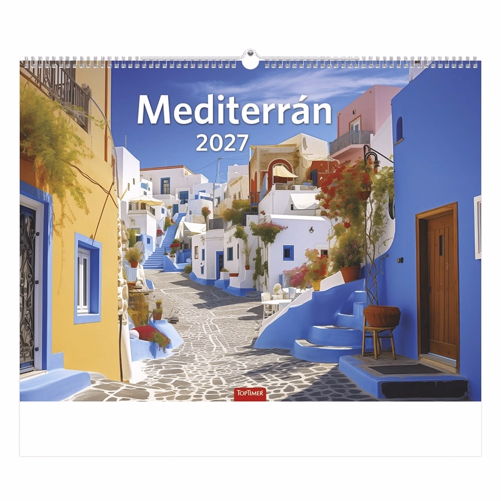 Falinaptár TOPTIMER T093 420x310mm fekvő Mediterrán 2027