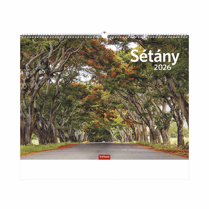 Falinaptár TOPTIMER T093 420x310mm fekvő Sétány 2026.