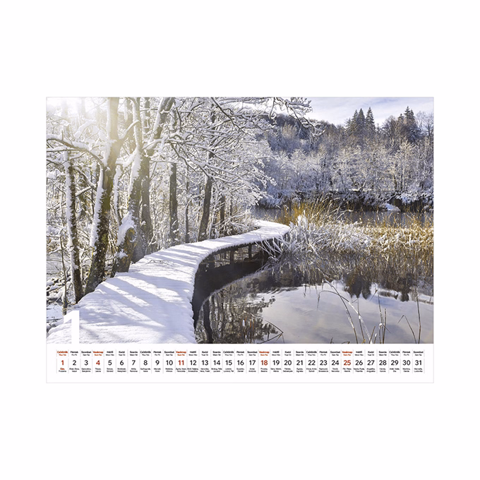 Falinaptár TOPTIMER T093 420x310mm fekvő Sétány 2026.