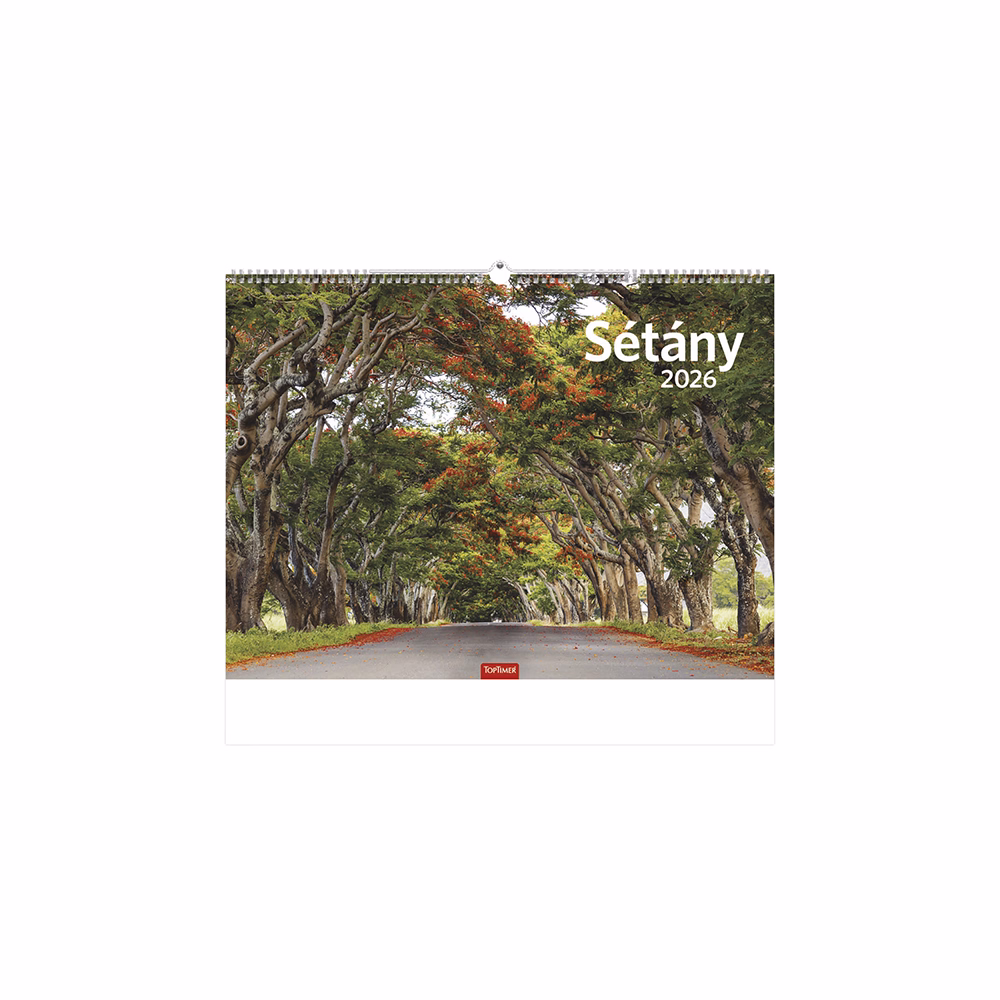 Falinaptár TOPTIMER T093 420x310mm fekvő Sétány 2026.