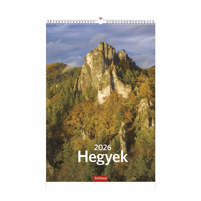 Falinaptár TOPTIMER T094 220x330mm álló Hegyek 2026.