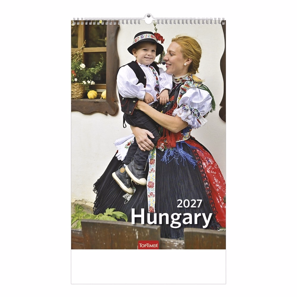 Falinaptár TOPTIMER T094 220x330mm álló Hungary 2027