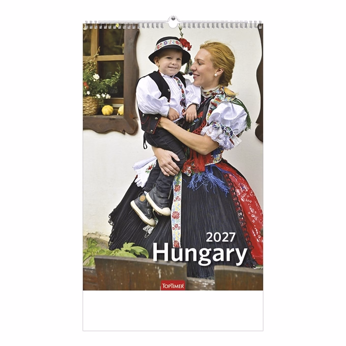 Falinaptár TOPTIMER T094 220x330mm álló Hungary 2027