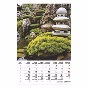 Falinaptár TOPTIMER T094 220x330mm álló Kertek 2026.