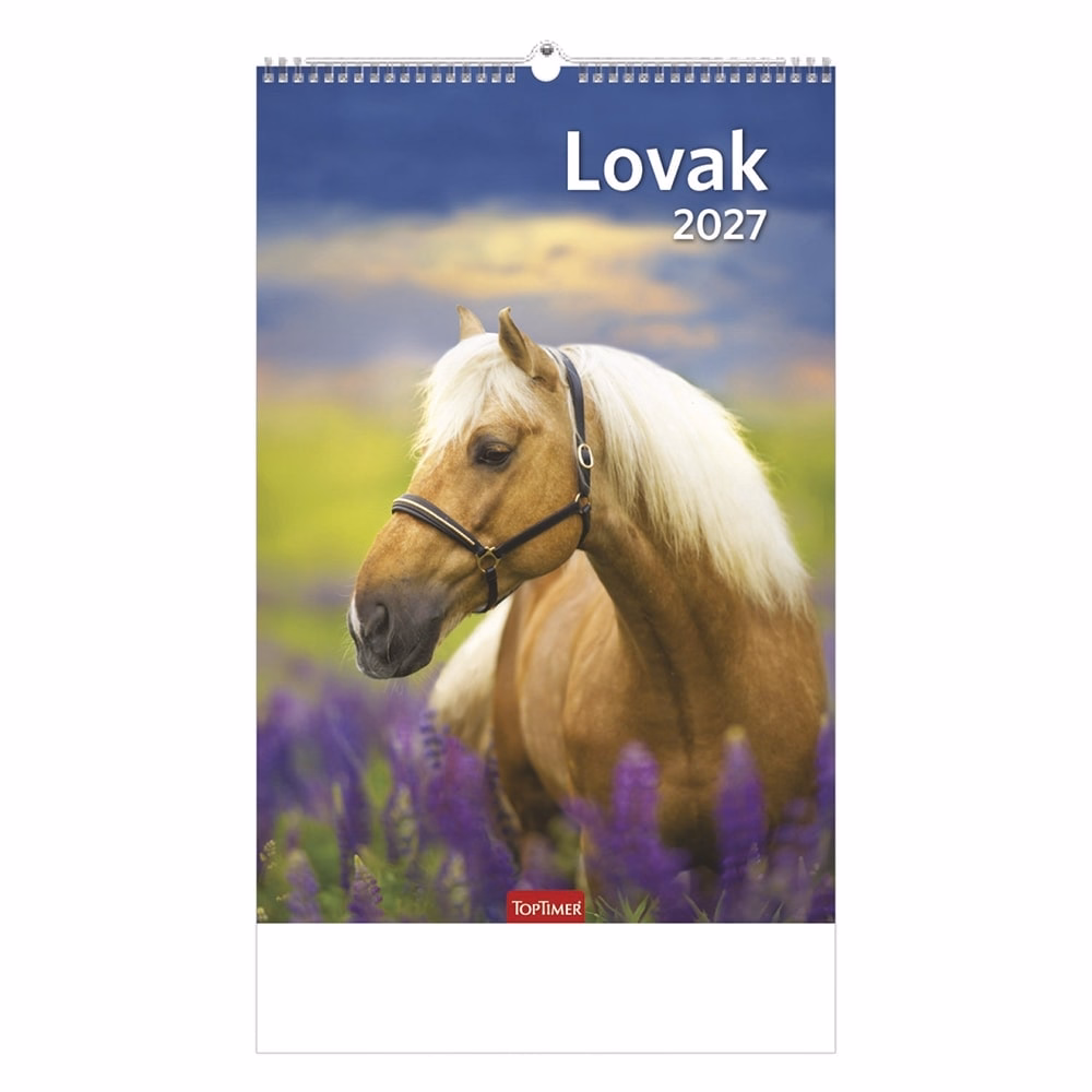 Falinaptár TOPTIMER T094 220x330mm álló Lovak 2027