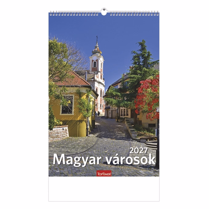 Falinaptár TOPTIMER T094 220x330mm álló Magyar városok 2027