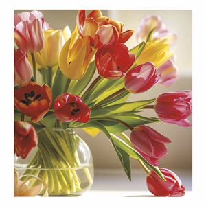 Falinaptár TOPTIMER T094 220x330mm álló Virágcsokrok 2026.