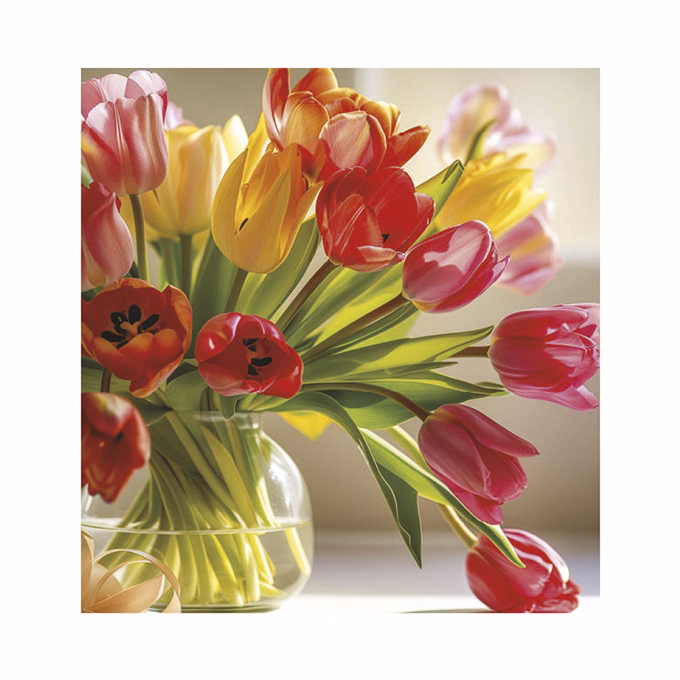 Falinaptár TOPTIMER T094 220x330mm álló Virágcsokrok 2026.