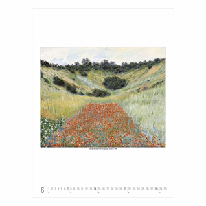 Falinaptár TOPTIMER T096 420x560mm álló Claude Monet 2026.
