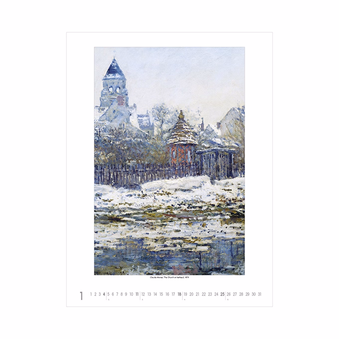 Falinaptár TOPTIMER T096 420x560mm álló Claude Monet 2026.