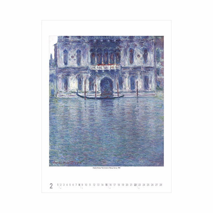 Falinaptár TOPTIMER T096 420x560mm álló Claude Monet 2026.