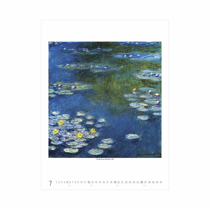Falinaptár TOPTIMER T096 420x560mm álló Claude Monet 2026.