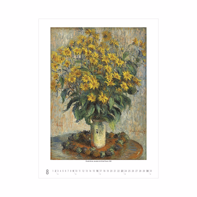 Falinaptár TOPTIMER T096 420x560mm álló Claude Monet 2026.