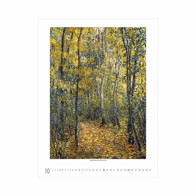 Falinaptár TOPTIMER T096 420x560mm álló Claude Monet 2026.