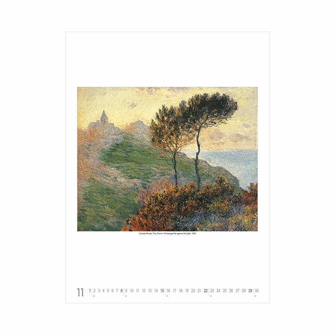 Falinaptár TOPTIMER T096 420x560mm álló Claude Monet 2026.