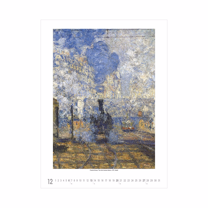 Falinaptár TOPTIMER T096 420x560mm álló Claude Monet 2026.