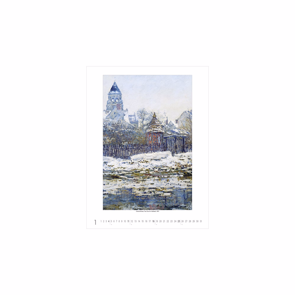 Falinaptár TOPTIMER T096 420x560mm álló Claude Monet 2026.