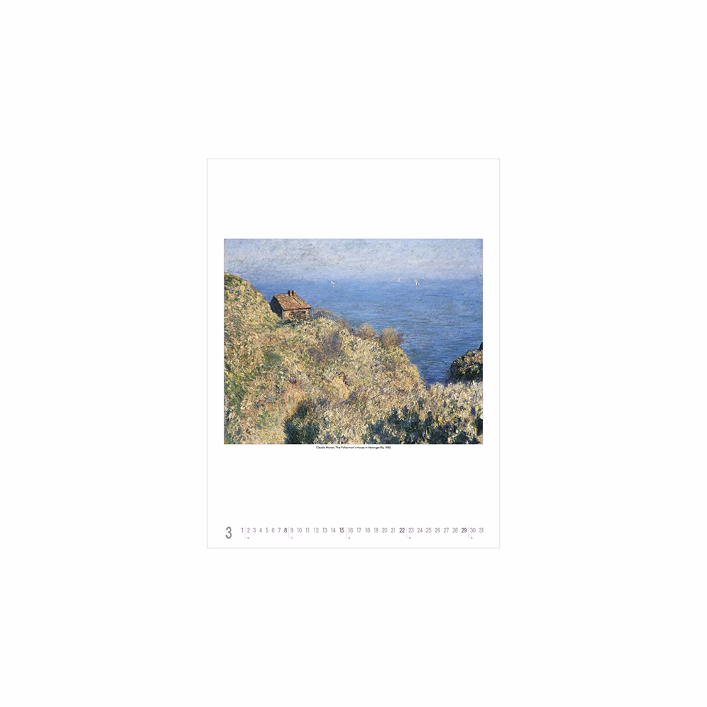 Falinaptár TOPTIMER T096 420x560mm álló Claude Monet 2026.