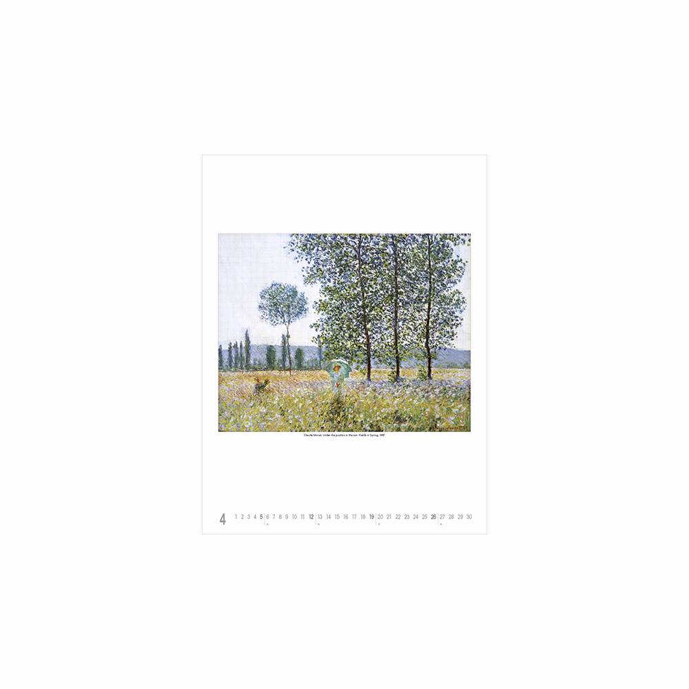 Falinaptár TOPTIMER T096 420x560mm álló Claude Monet 2026.
