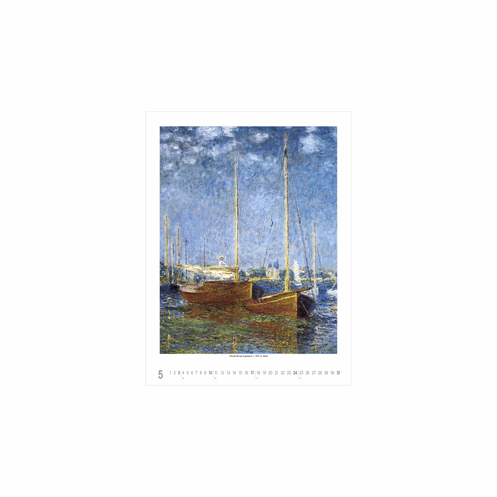 Falinaptár TOPTIMER T096 420x560mm álló Claude Monet 2026.