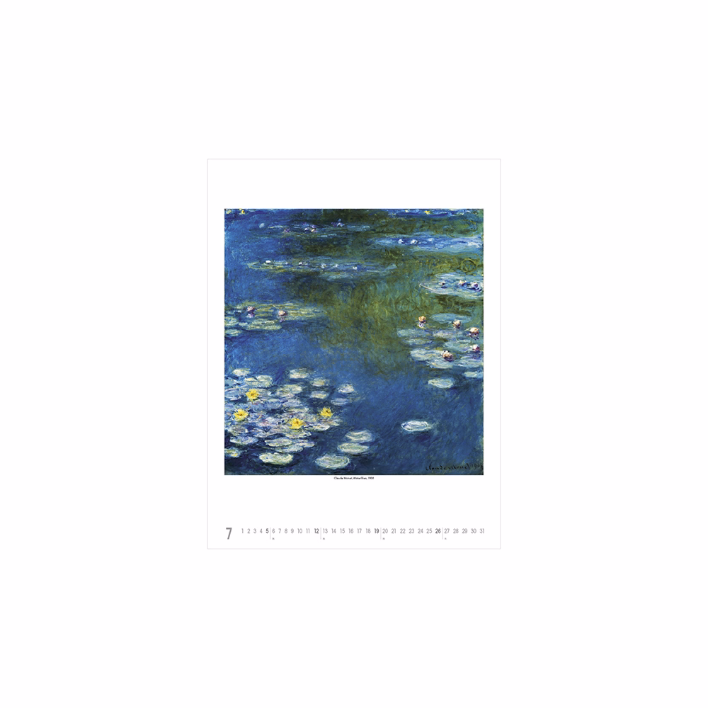 Falinaptár TOPTIMER T096 420x560mm álló Claude Monet 2026.