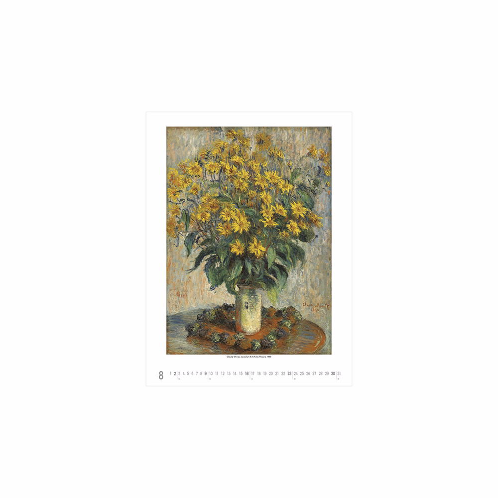 Falinaptár TOPTIMER T096 420x560mm álló Claude Monet 2026.