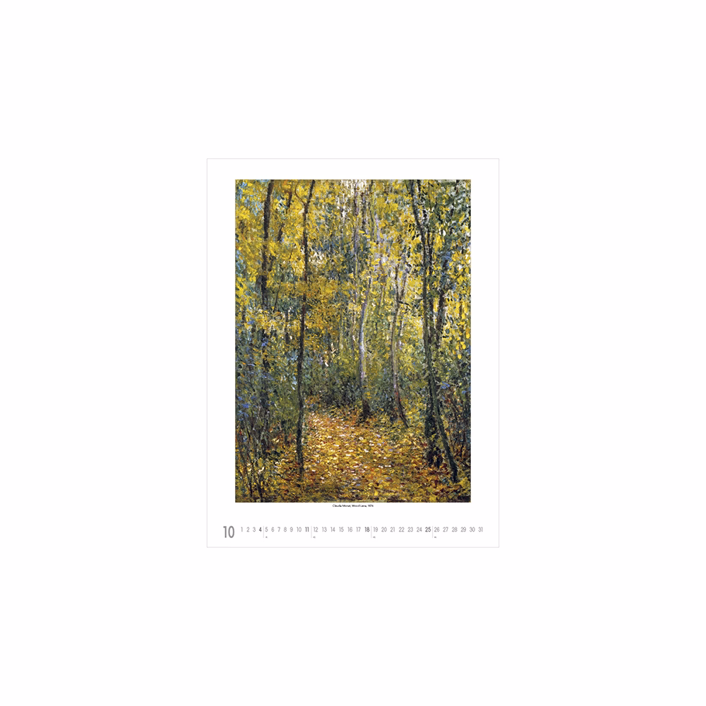 Falinaptár TOPTIMER T096 420x560mm álló Claude Monet 2026.