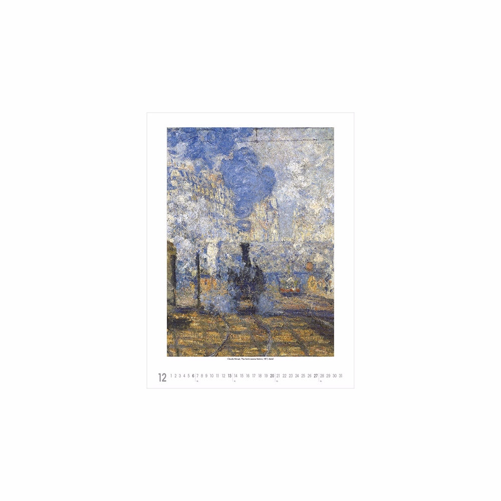 Falinaptár TOPTIMER T096 420x560mm álló Claude Monet 2026.