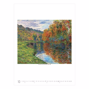 Falinaptár TOPTIMER T096 420x560mm álló Claude Monet 2027