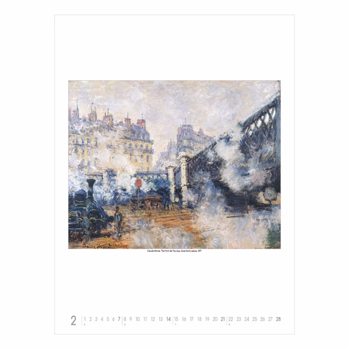 Falinaptár TOPTIMER T096 420x560mm álló Claude Monet 2027