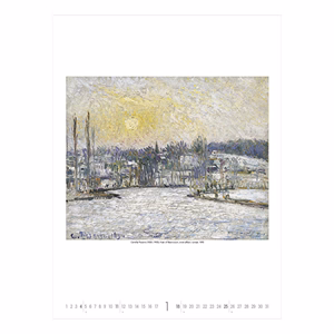 Falinaptár TOPTIMER T096 420x560mm álló Gardens impressionism 2026.