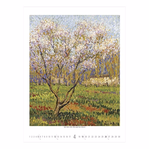Falinaptár TOPTIMER T096 420x560mm álló Gardens impressionism 2026.