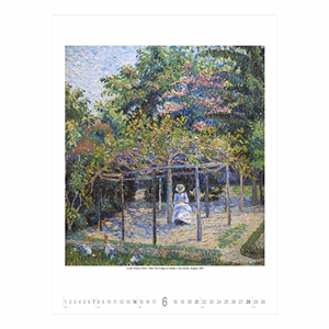 Falinaptár TOPTIMER T096 420x560mm álló Gardens impressionism 2026.