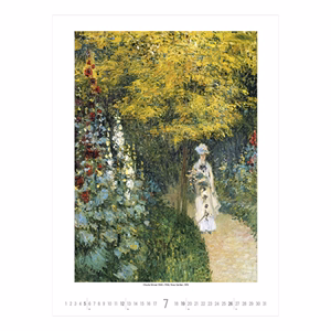 Falinaptár TOPTIMER T096 420x560mm álló Gardens impressionism 2026.