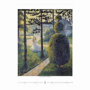 Falinaptár TOPTIMER T096 420x560mm álló Gardens impressionism 2026.