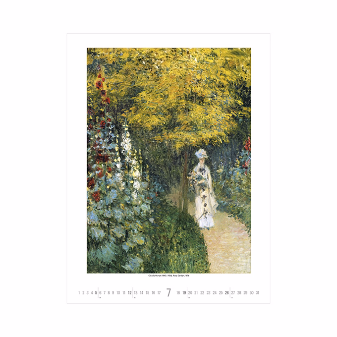Falinaptár TOPTIMER T096 420x560mm álló Gardens impressionism 2026.
