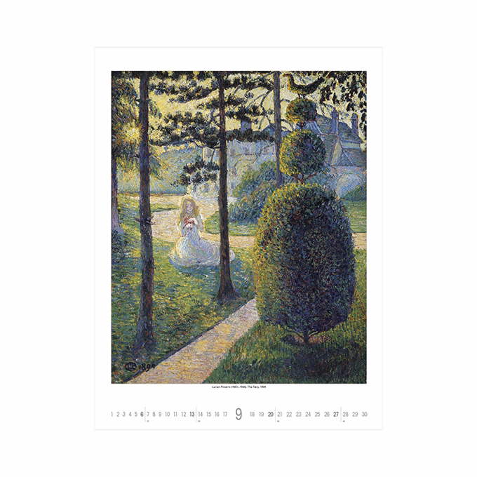 Falinaptár TOPTIMER T096 420x560mm álló Gardens impressionism 2026.