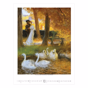 Falinaptár TOPTIMER T096 420x560mm álló Gardens impressionism 2027