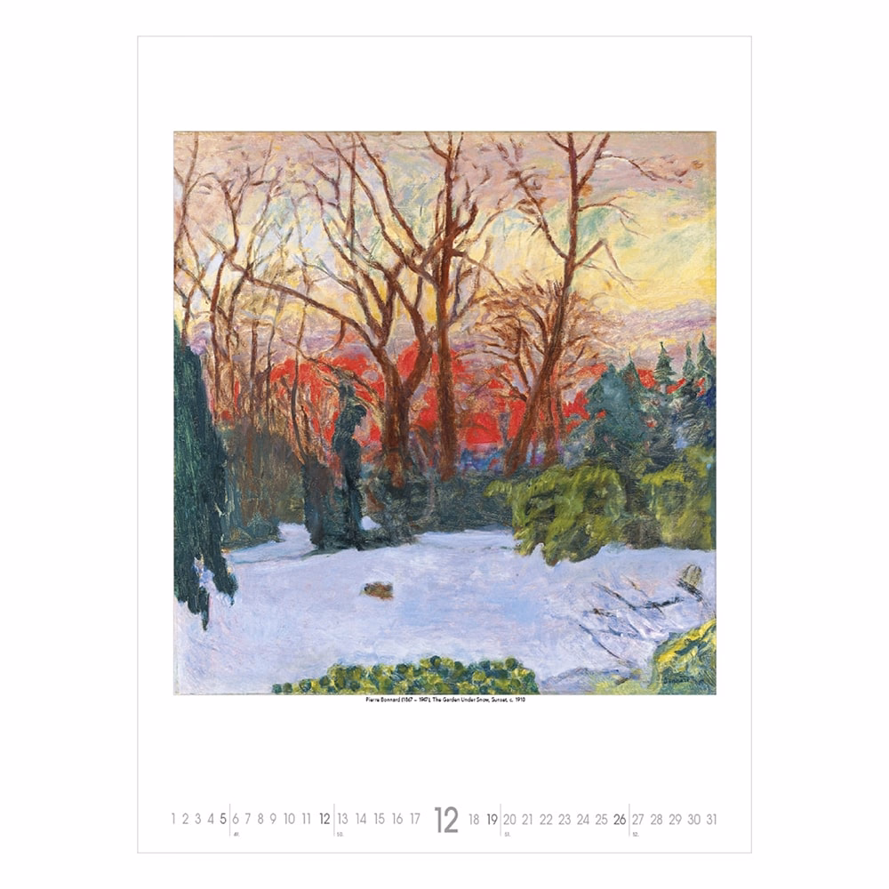 Falinaptár TOPTIMER T096 420x560mm álló Gardens impressionism 2027